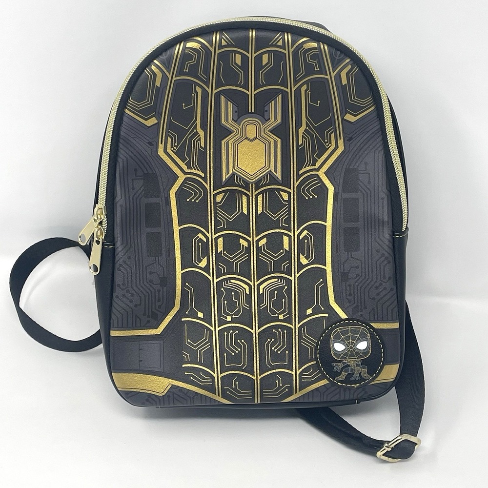 Funko Pop Marvel Spider-Man No Way Home Mini Backpack Black Gold NWT Flaw Target